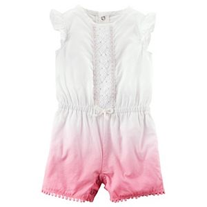 Baby Girl Carter's Crochet Dip-Dye Romper