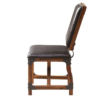 INK+IVY Lancaster Faux-Leather Dining Chair