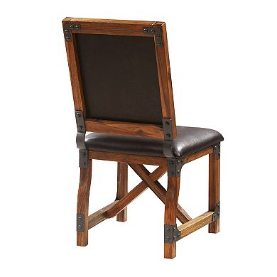 INK+IVY Lancaster Faux-Leather Dining Chair