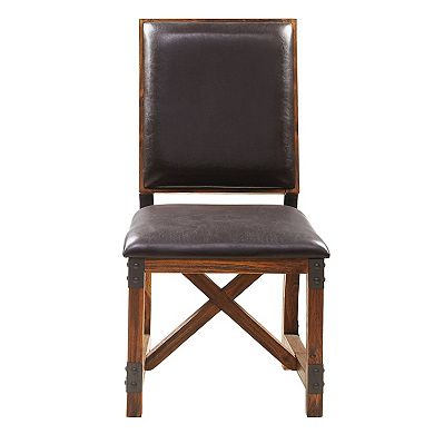 INK+IVY Lancaster Faux-Leather Dining Chair