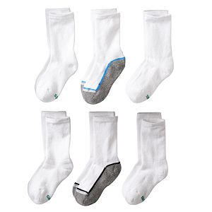 Boys Hanes Ultimate X-Temp 6-pack Crew Socks