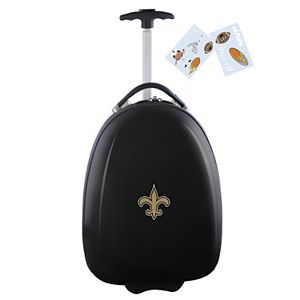 Children's New Orleans Saints Hardshell Wheeled Luggage Pod!