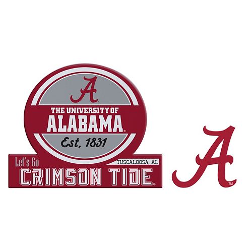 Alabama Crimson Tide Jumbo Tailgate & Mascot Peel & Stick Decal Set