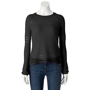 Women's Apt. 9® Eyelet Crewneck Sweater