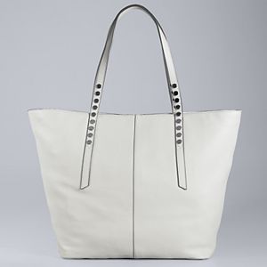 Simply Vera Vera Wang Langly Studded Leather Tote