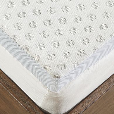 Sleep Philosophy 2-Inch Gel Memory Foam Mattress Topper with Cooling Cover