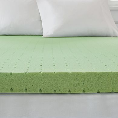 Sleep Philosophy 3-Inch Gel Memory Foam Mattress Topper with Cooling Cover