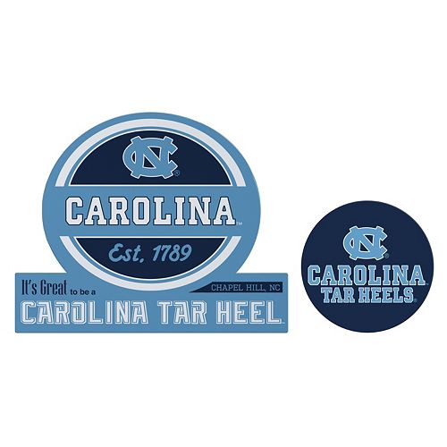 North Carolina Tar Heels Jumbo Tailgate & Mascot Peel & Stick Decal Set