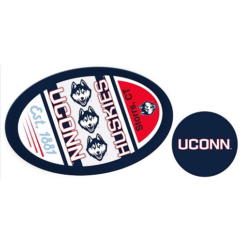 UConn Huskies Jumbo Tailgate & Mascot Peel & Stick Decal Set