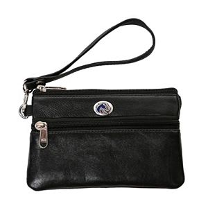 Boise State Broncos Leather Wristlet