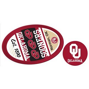 Oklahoma Sooners Jumbo Tailgate & Mascot Peel & Stick Decal Set