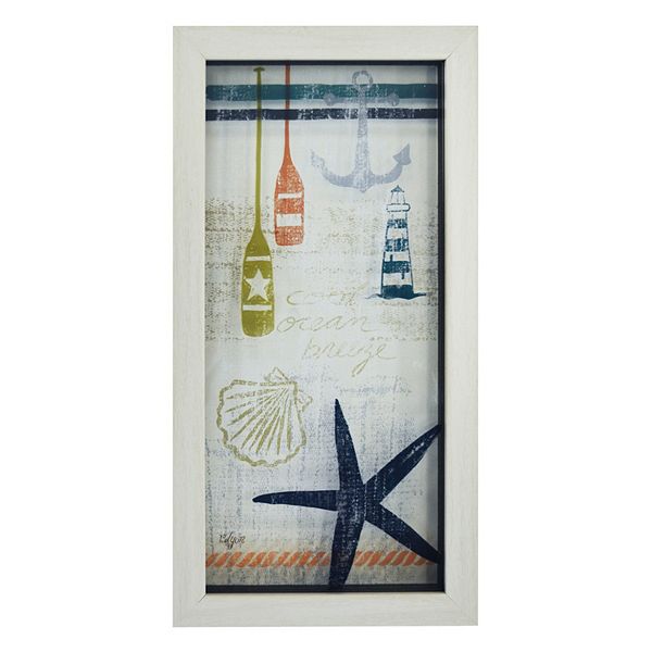 New View Nautical Starfish Framed Wall Art