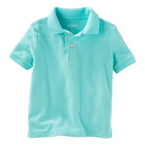 Toddler Boy OshKosh B'gosh® Solid Short Sleeve Pique Polo Shirt