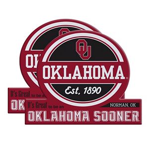 Oklahoma Sooners Jumbo Tailgate Magnet 2-Pack