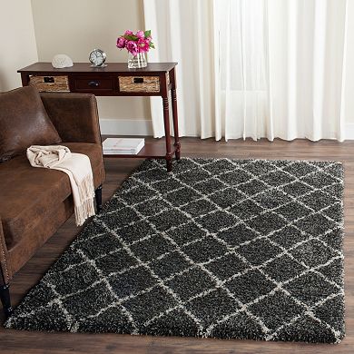 Safavieh Arizona Tempe Lattice Shag Rug