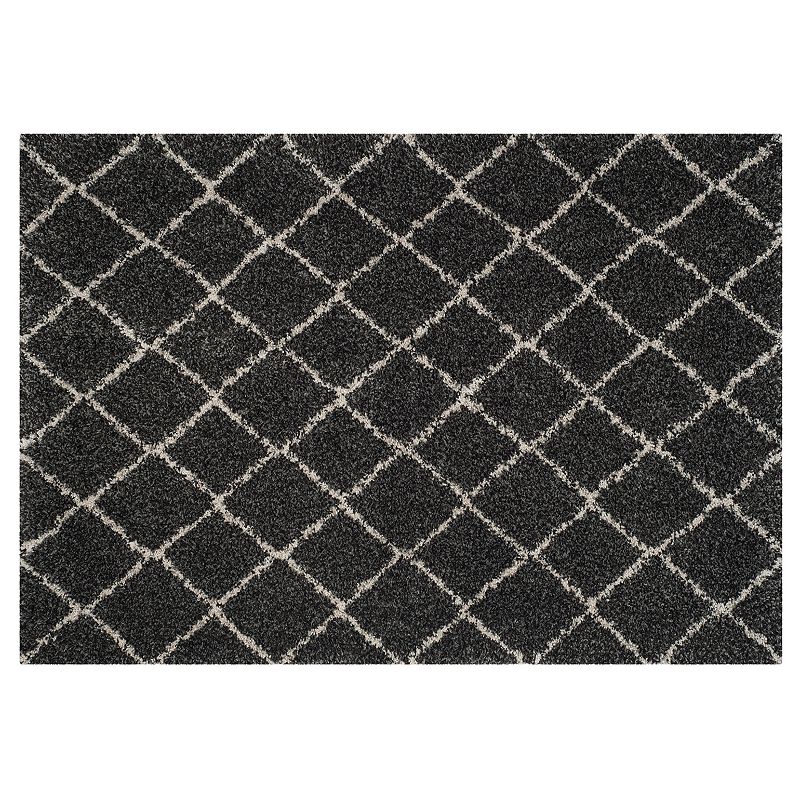 Safavieh Arizona Tempe Lattice Shag Rug, Multicolor, 5X7.5 Ft