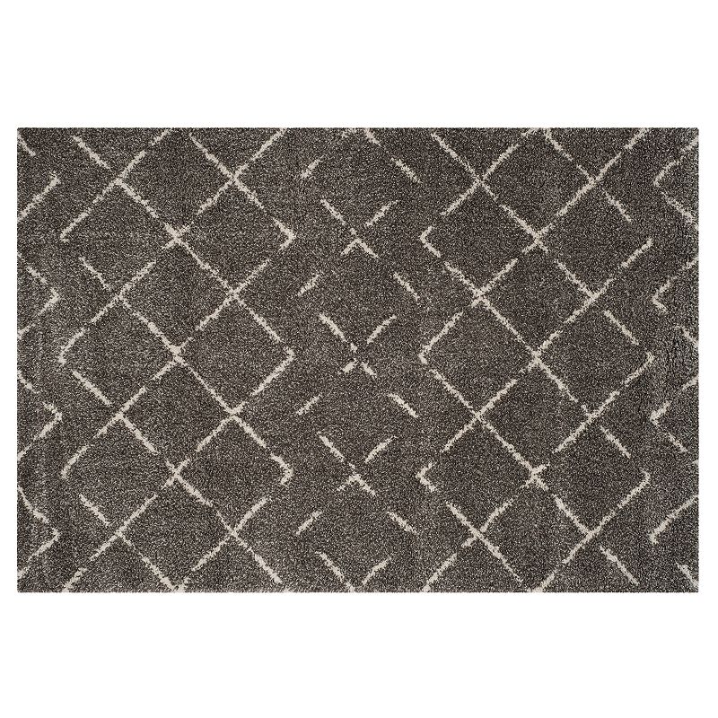 Safavieh Arizona Sedona Lattice Shag Rug, Multicolor, 6.5Ft Rnd