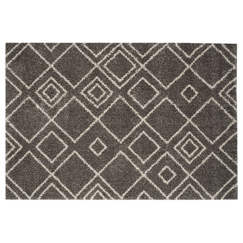 Safavieh Arizona Glendale Lattice Shag Rug, Multicolor, 6.5Ft Rnd