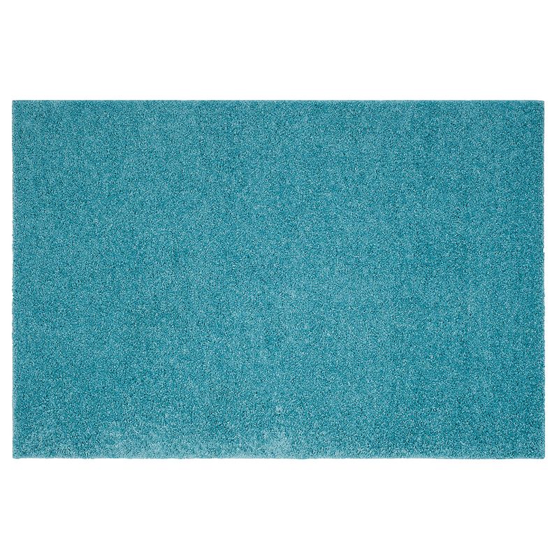 Safavieh Arizona Tucson Solid Shag Rug, Blue, 6.5Ft Sq