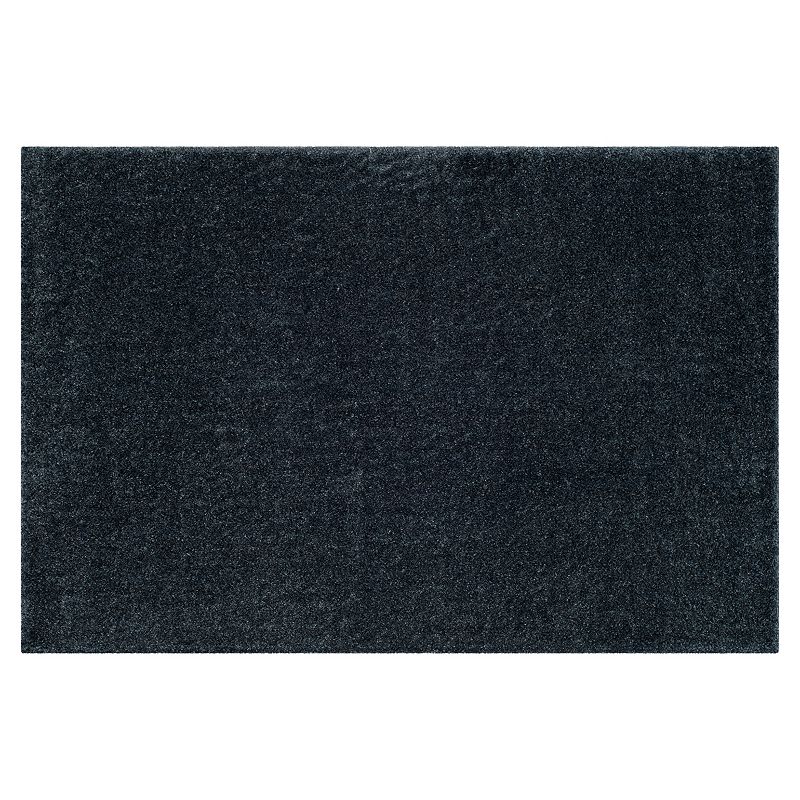 Safavieh Arizona Tucson Solid Shag Rug, Blue, 6.5Ft Rnd