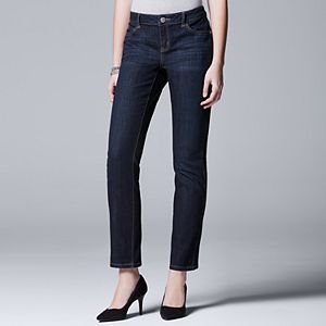 Women's Simply Vera Vera Wang Core Straight-Leg Jeans
