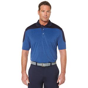 Big & Tall Grand Slam Classic-Fit Heathered Motionflow Performance Golf Polo