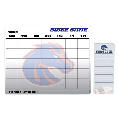 Boise State Broncos Magnetic Dry Erase Calendar & To-Do Board Set