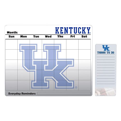 Kentucky Wildcats Magnetic Dry Erase Calendar & To-Do Board Set