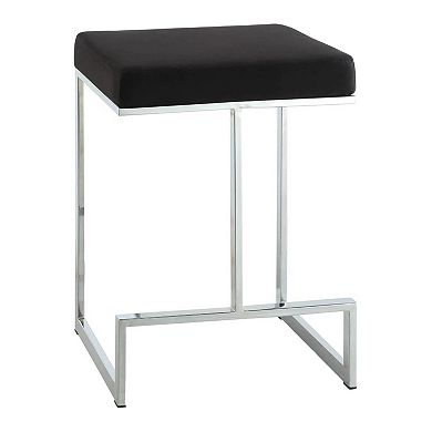 Carolina Living Kafka Faux-Suede Counter Stool