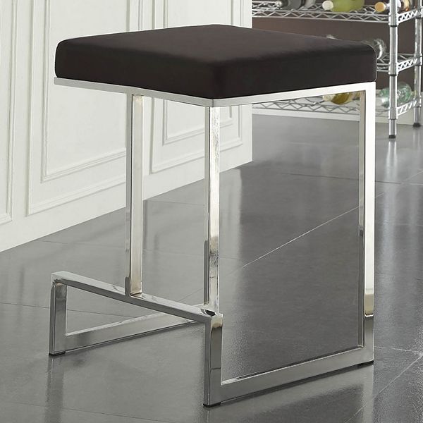 Suede counter online stool