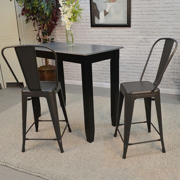 Carolina Living Adeline Stackable Counter Stool 2piece Set