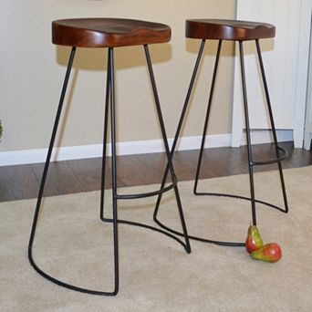 Carolina Living Saga Bar Stool 2 pc Set