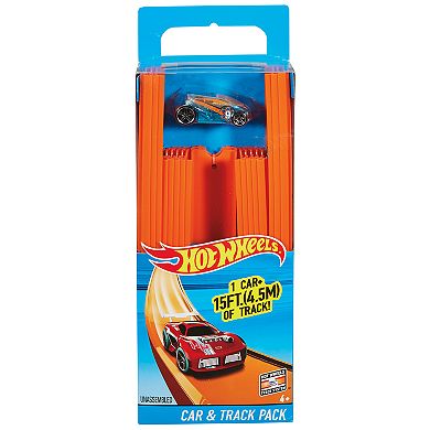 Hot Wheels Track Builder Straight Track With Car by Mattel