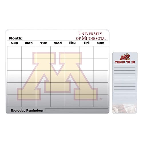 Minnesota Golden Gophers Magnetic Dry Erase Calendar & To-Do Board Set