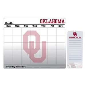 Oklahoma Sooners Magnetic Dry Erase Calendar & To-Do Board Set