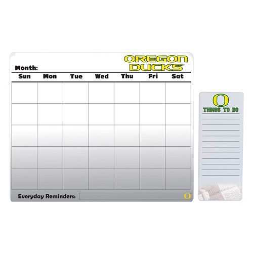 Oregon Ducks Magnetic Dry Erase Calendar & To-Do Board Set