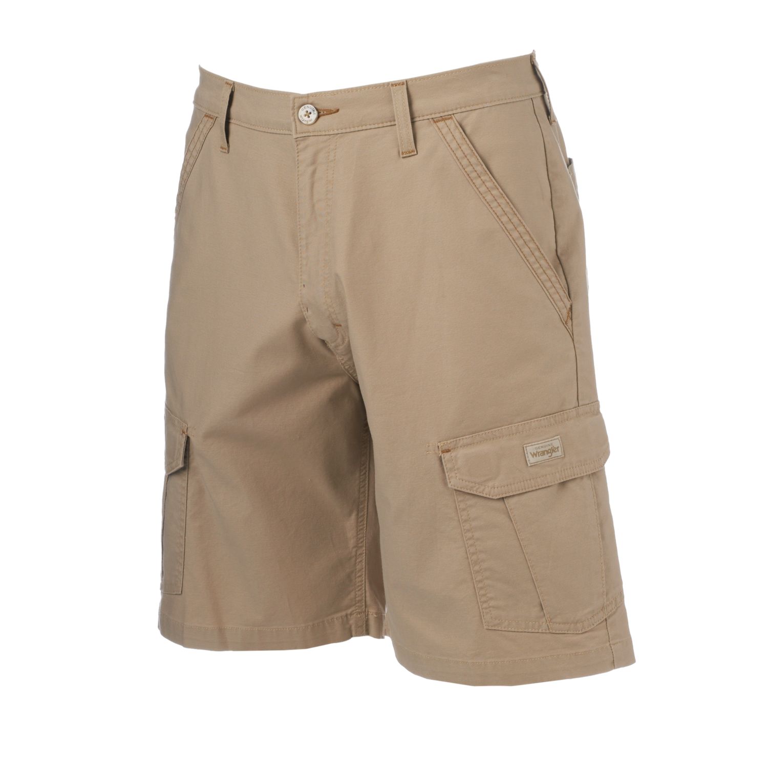 wrangler khaki cargo shorts