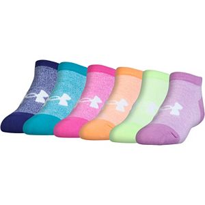 Girls 7-16 Under Armour 6-pk. Marled No-Show Socks