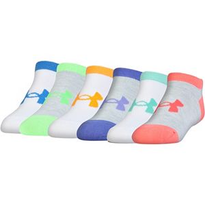 Girls 7-16 Under Armour 6-pk. Colorblock No-Show Socks