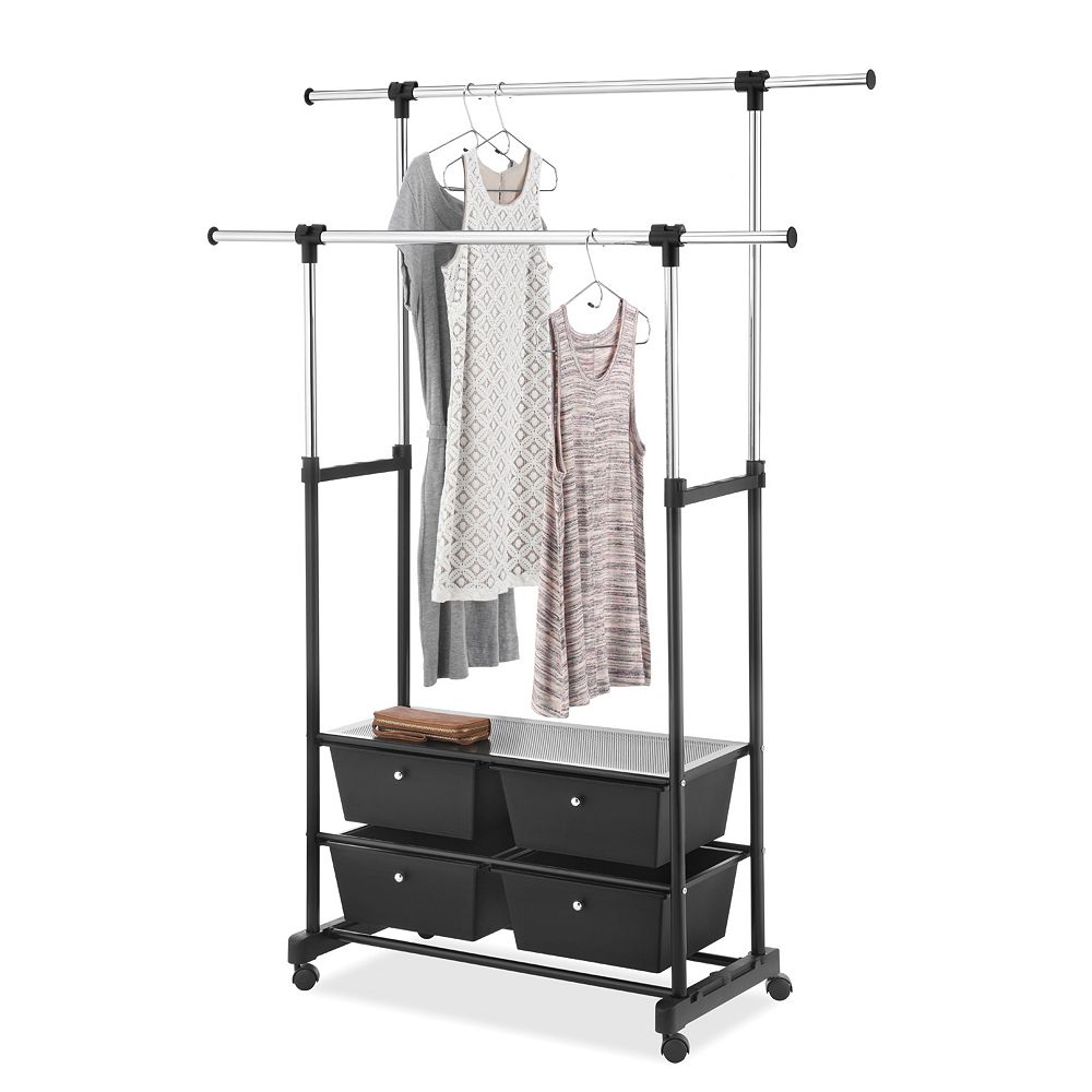Whitmor Double Rod Garment Rack