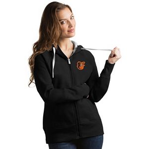 Women's Antigua Baltimore Orioles Victory Full-Zip Hoodie