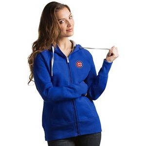 Women's Antigua Chicago Cubs Victory Full-Zip Hoodie