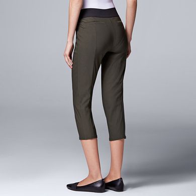 Petite Simply Vera Vera Wang Twill Capris