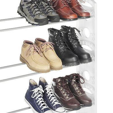 Whitmor 20-Pair Floor Shoe Rack