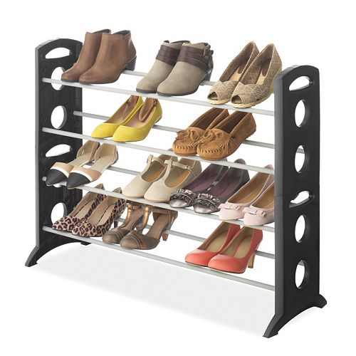 Whitmor 20Pair Floor Shoe Rack
