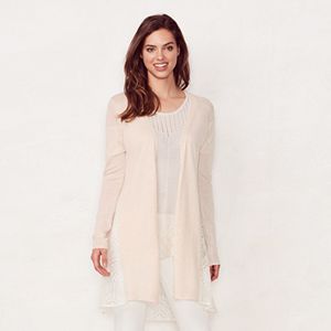 Women's LC Lauren Conrad Scallop Lace Cardigan