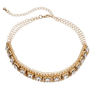 Mudd® Simulated Crystal Choker Necklace