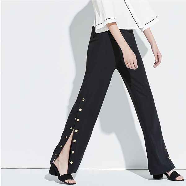 Side snap pants womens new arrivals