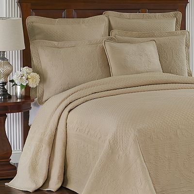 Historic Charleston King Charles Matelassé Coverlet, King Size, 100