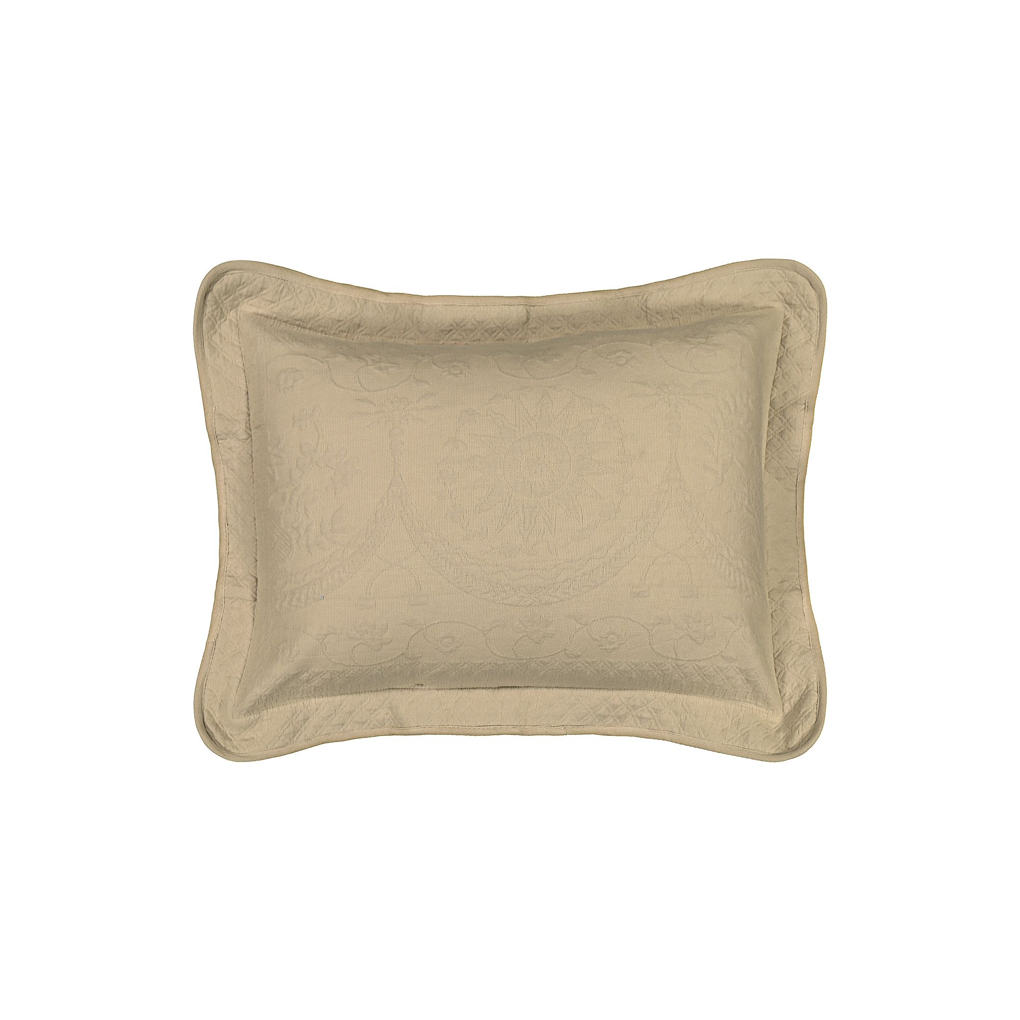 Historic Charleston Charles Matelassé Standard Sham, Beige